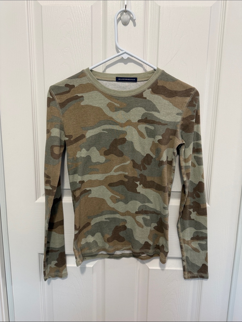 Brandy Melville Camo Long-Sleeve
